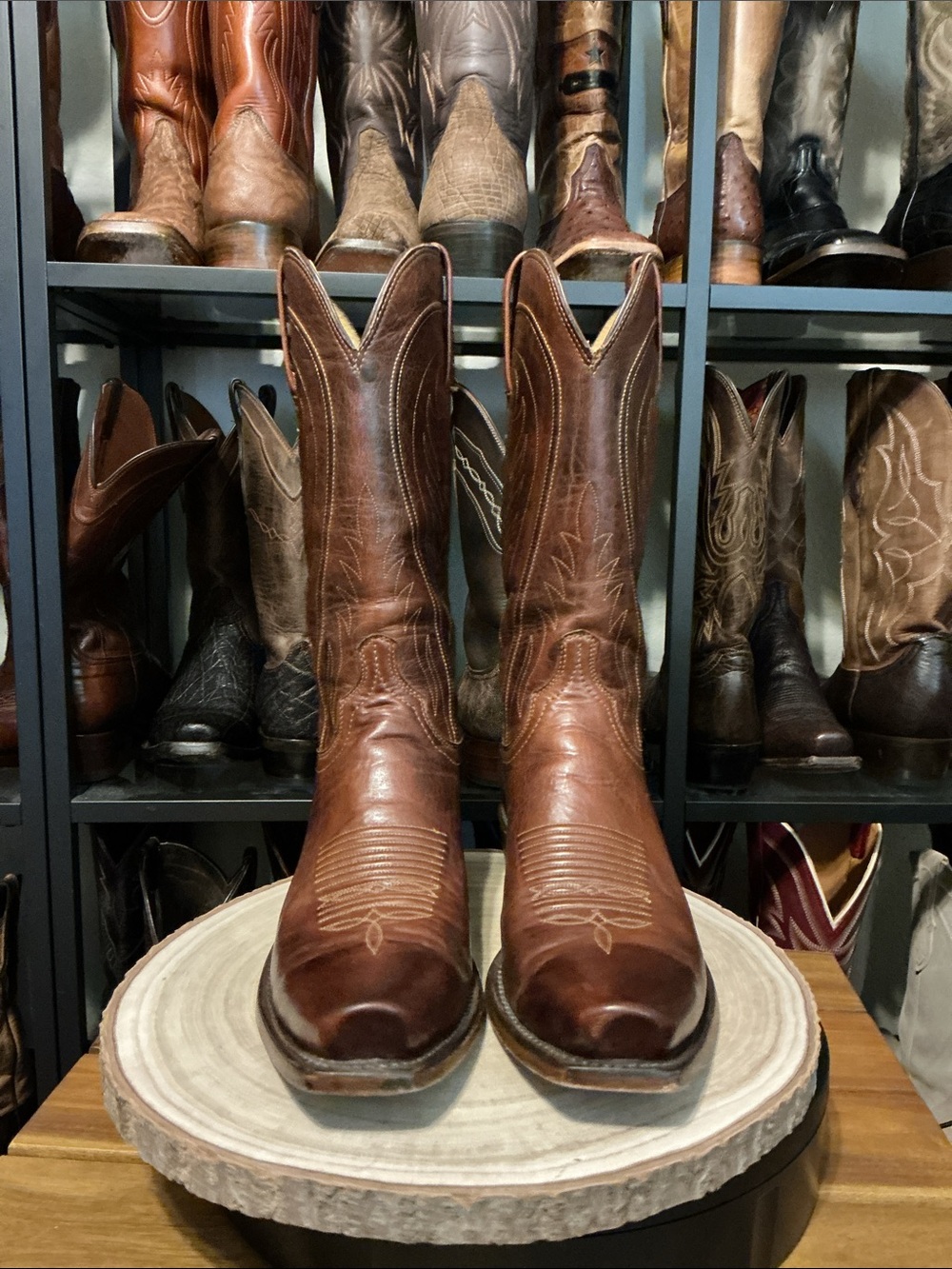 Lucchese Bart | Brown Calf Leather | 9D - Picture 4 of 9